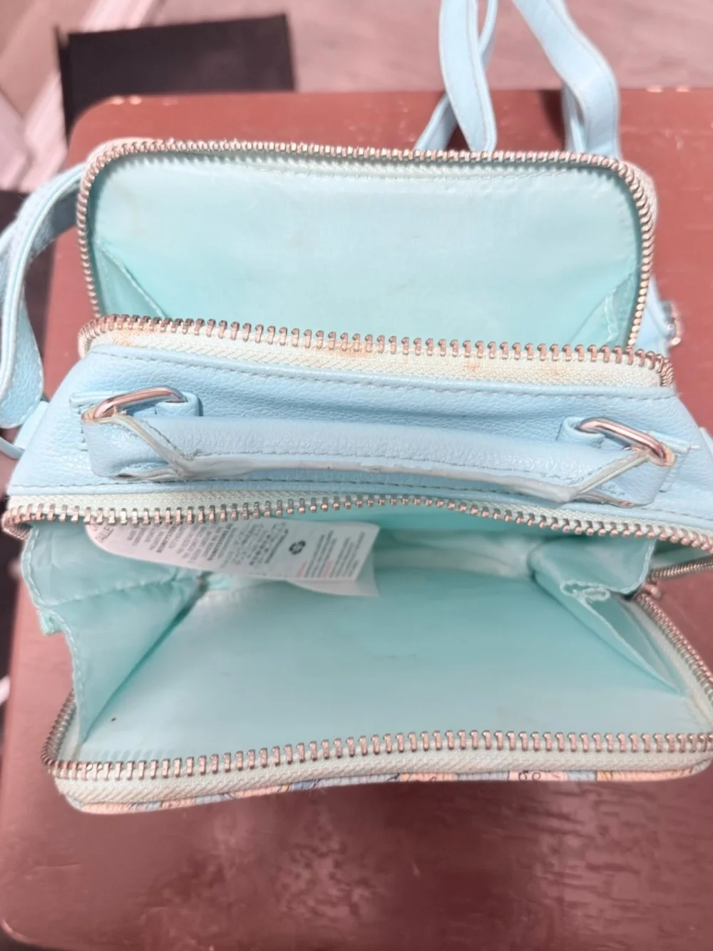 Disney Store Blue Alice in Wonderland Tsum Tsum Crossbody Bag Purse - Picture 3 of 4